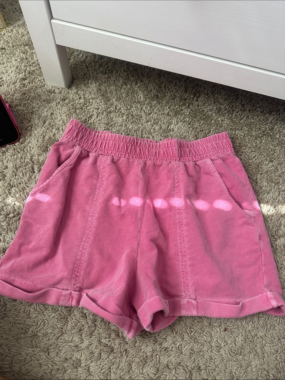 Pink girls Casual Pull-On Shorts large
